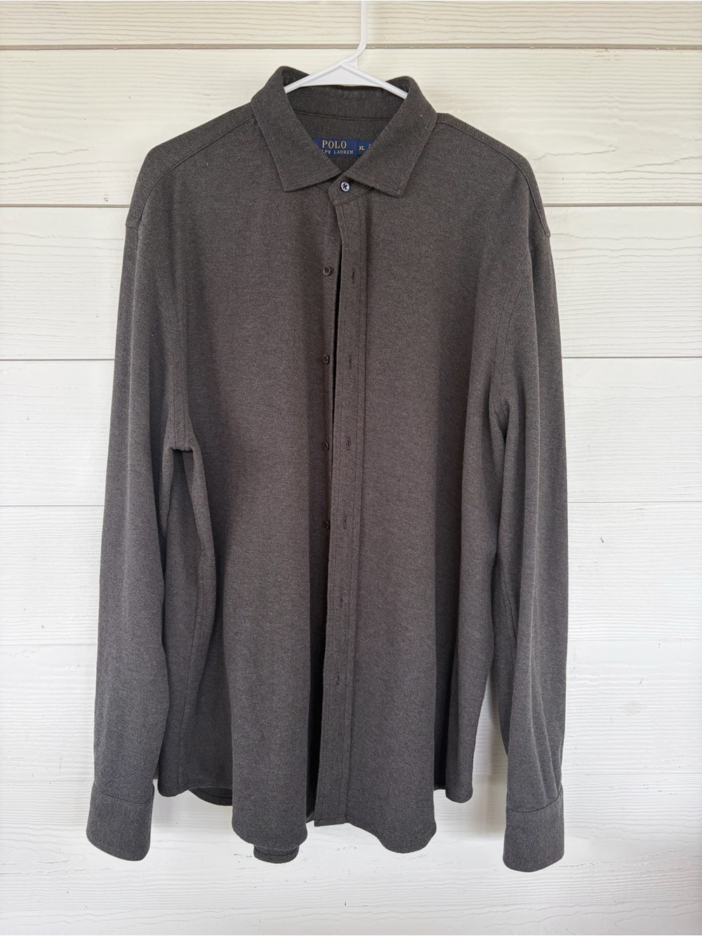 Polo by Ralph Lauren Men's Long-Sleeve Button-Down Shirt - Charcoal Gray